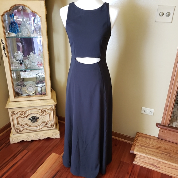 Mara Hoffman Dresses & Skirts - MARA HOFFMAN BLACK SCOOP NECK CUT OUT DRESS